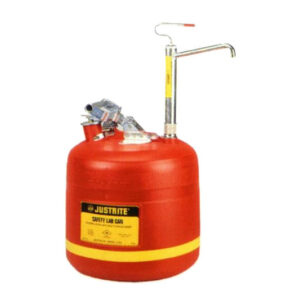 Bidones para laboratorio plásticos Justrite 14586 con bomba - 19 lts.