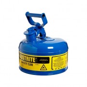 Bidones para inflamables Justrite 7110300 (ex 10210/10310) metalicos Tipo I - Cap. 4 lts - Color azul para Querosén