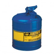 Bidones para inflamables Justrite 7120300 (ex 10510) metálicos Tipo I - Cap. 7,5 lts - Color azul para Querosén