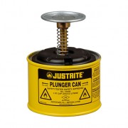 Humectadores de seguridad con pistón Justrite 10018 - 1/2 litro - Color amarillo