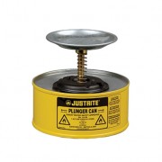 Humectadores de seguridad con pistón Justrite 10118 - 1 litro - Color amarillo