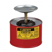Justrite Recipiente de Seguridad para limpieza y surtido - Humectadores de seguridad con pistón Justrite 10208 - 2 litro - Color rojo