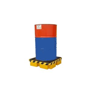 Bateas de contención 1T plásticas para 1 tambor antiderrame pallet